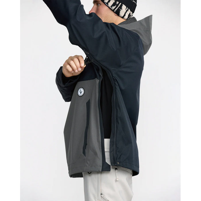 25-26 VOLCOM HOSSEGOR 20K PULLOVER BLK-BLACK 25-26