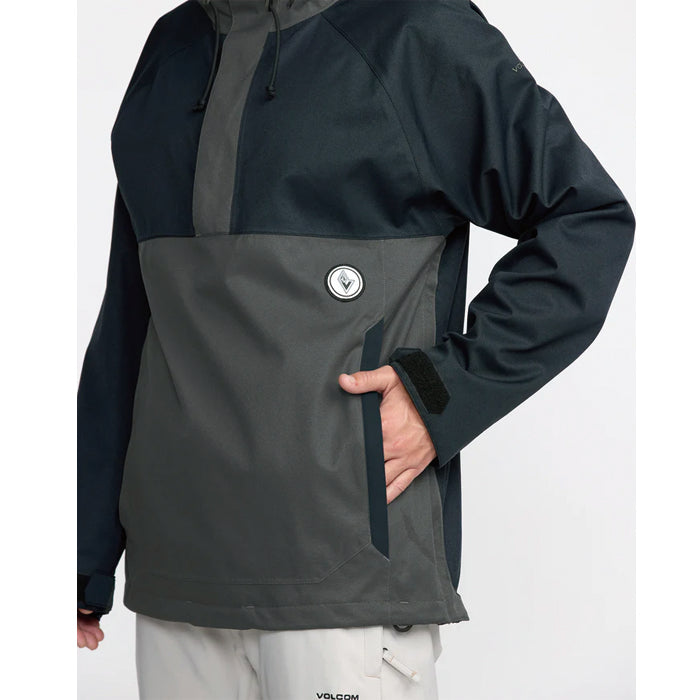 25-26 VOLCOM HOSSEGOR 20K PULLOVER BLK-BLACK 25-26