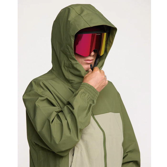 25-26 VOLCOM ARTHUR 3L JACKET DKO-DARK OLIVE 25-26