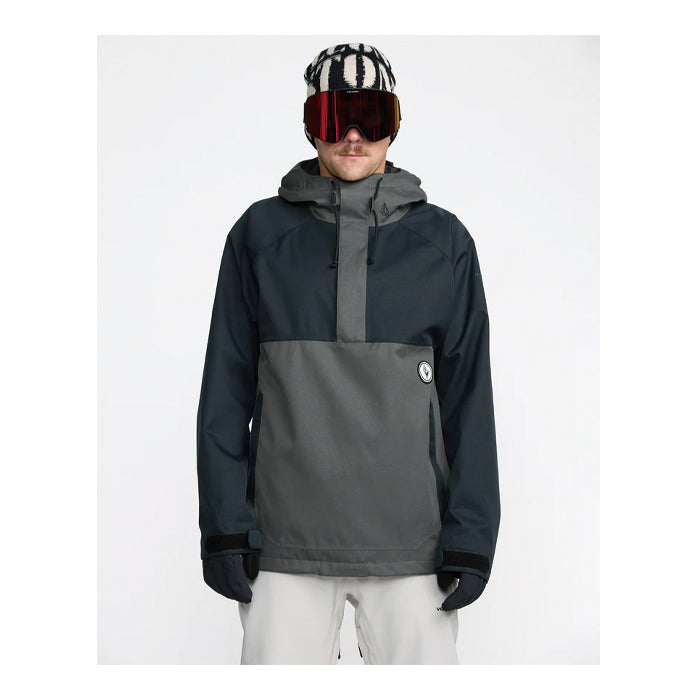 25-26 VOLCOM HOSSEGOR 20K PULLOVER BLK-BLACK 25-26