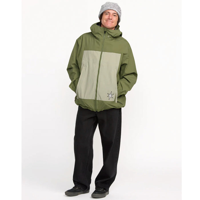 25-26 VOLCOM ARTHUR 3L JACKET DKO-DARK OLIVE 25-26