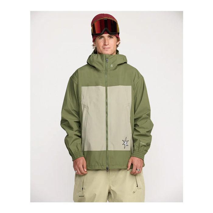 25-26 VOLCOM ARTHUR 3L JACKET DKO-DARK OLIVE 25-26