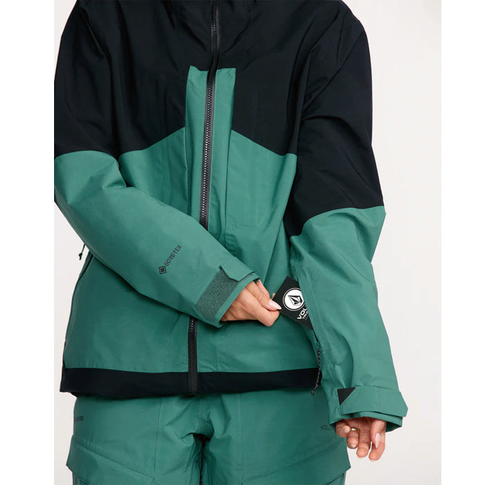 25-26 VOLCOM AT STRETCH GORE-TEX JACKET SUG-SPRUCE GREEN 25-26