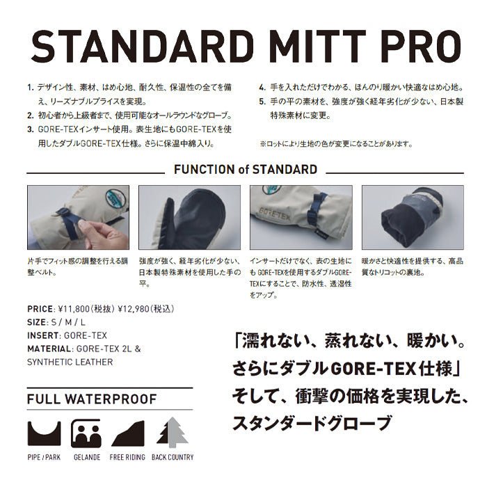 25-26 VOLUME STANDARD MITT PRO BLACK スノーボード 早期予約