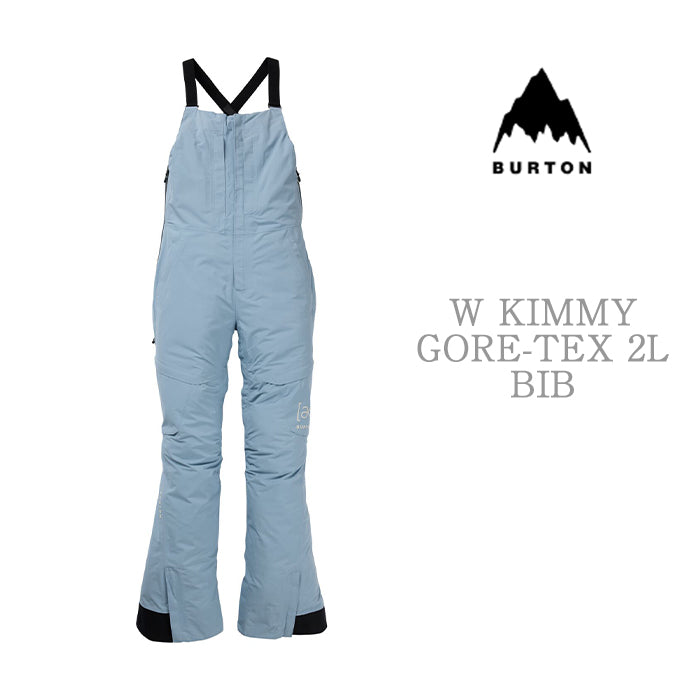 24-25 BURTON W AK KIMMY GORE-TEX 2L BIB PANTS DUSTY BLUE スノーボード