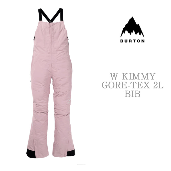 24-25 BURTON W AK KIMMY GORE-TEX 2L BIB PANTS SHADOW PINK スノーボード