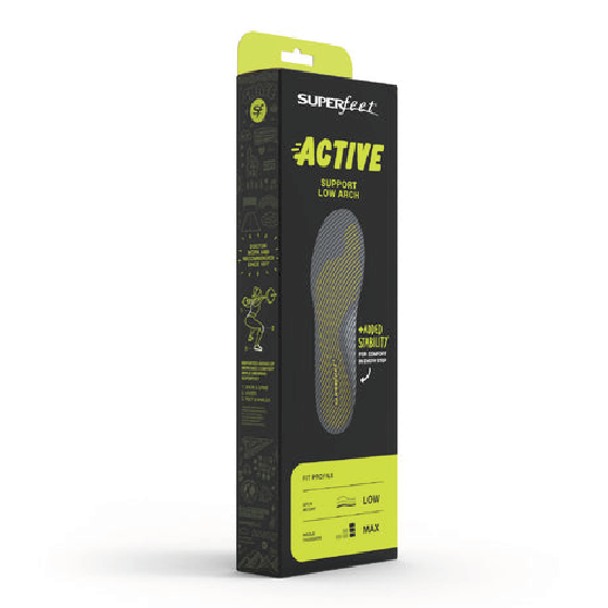 SUPERFEET スーパーフィート インソール ACTIVE Support Low Arch Yellow イエロー 日本正規品
