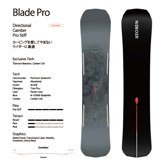 NIDECKER スノーボード ナイデッカー BLADE PRO 26-27 板 日本正規品