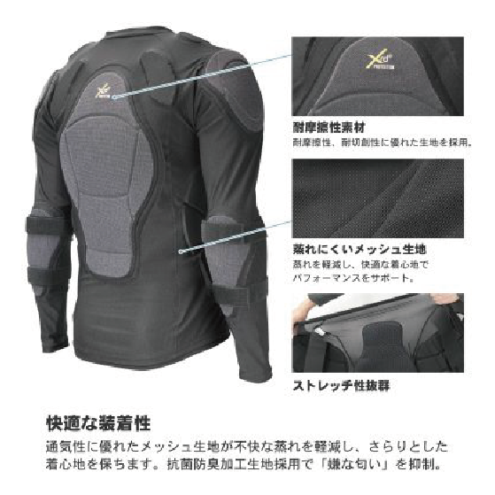 鎧武者 ヨロイムシャ BODY PROTECTOR(TOUGH) BK YM-1812 26-27 日本正規品