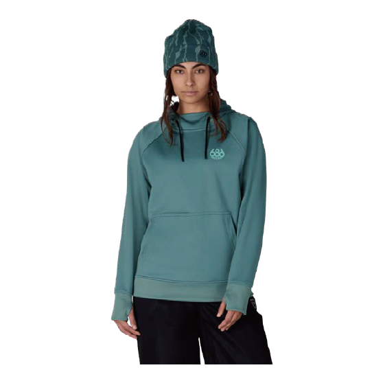 686 ウェア ロクハチロク Women's Bonded Fleece Pullover Hoody PALE FIRN M3WNCS304 26-27 スノーボードウェア 日本正規品