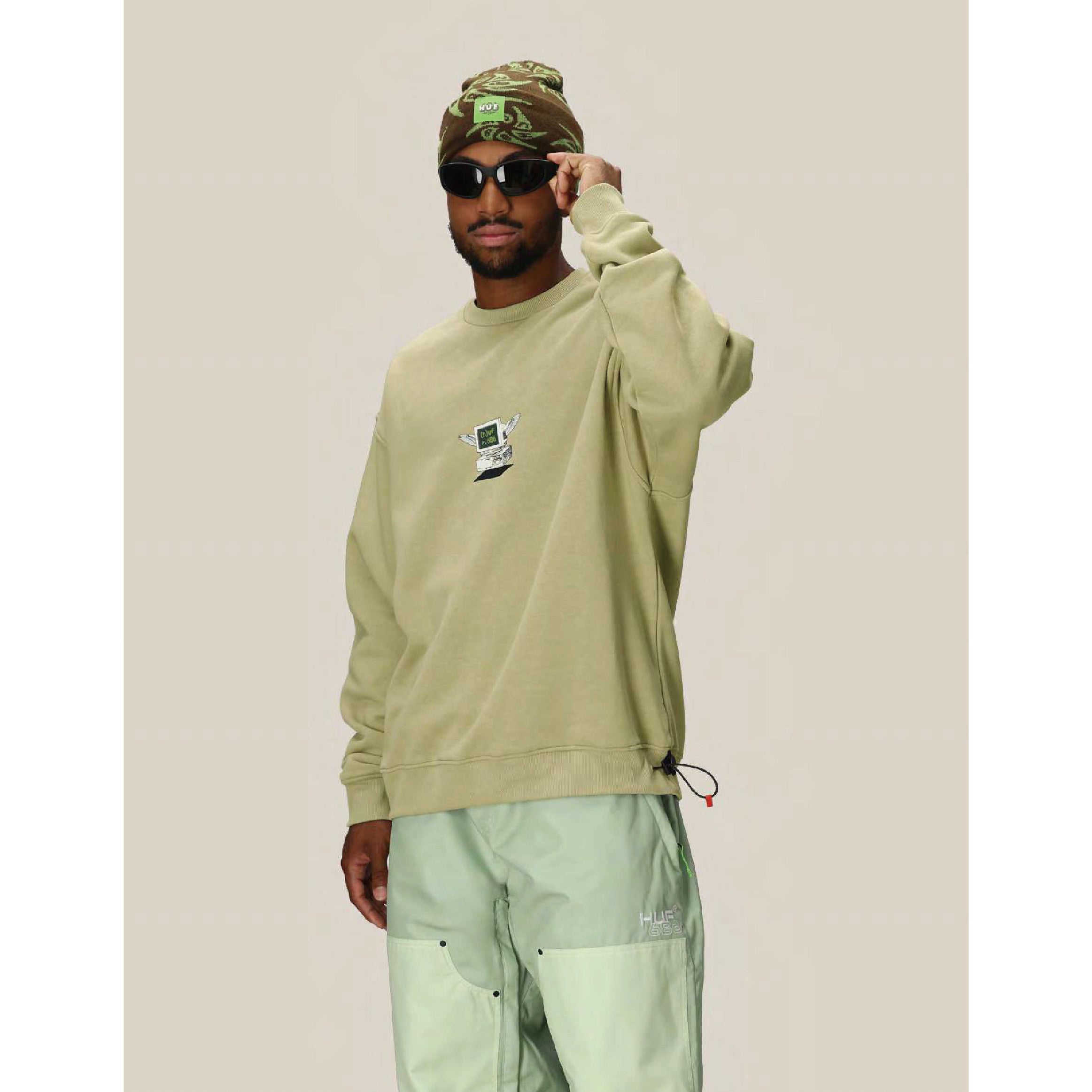 25-26 686 686 HUF PREMIUM HEAVYWEIGHT CREW SWEATSHIRT HUF ELM 25-26 送料無料 予約商品 店頭受け取り可能