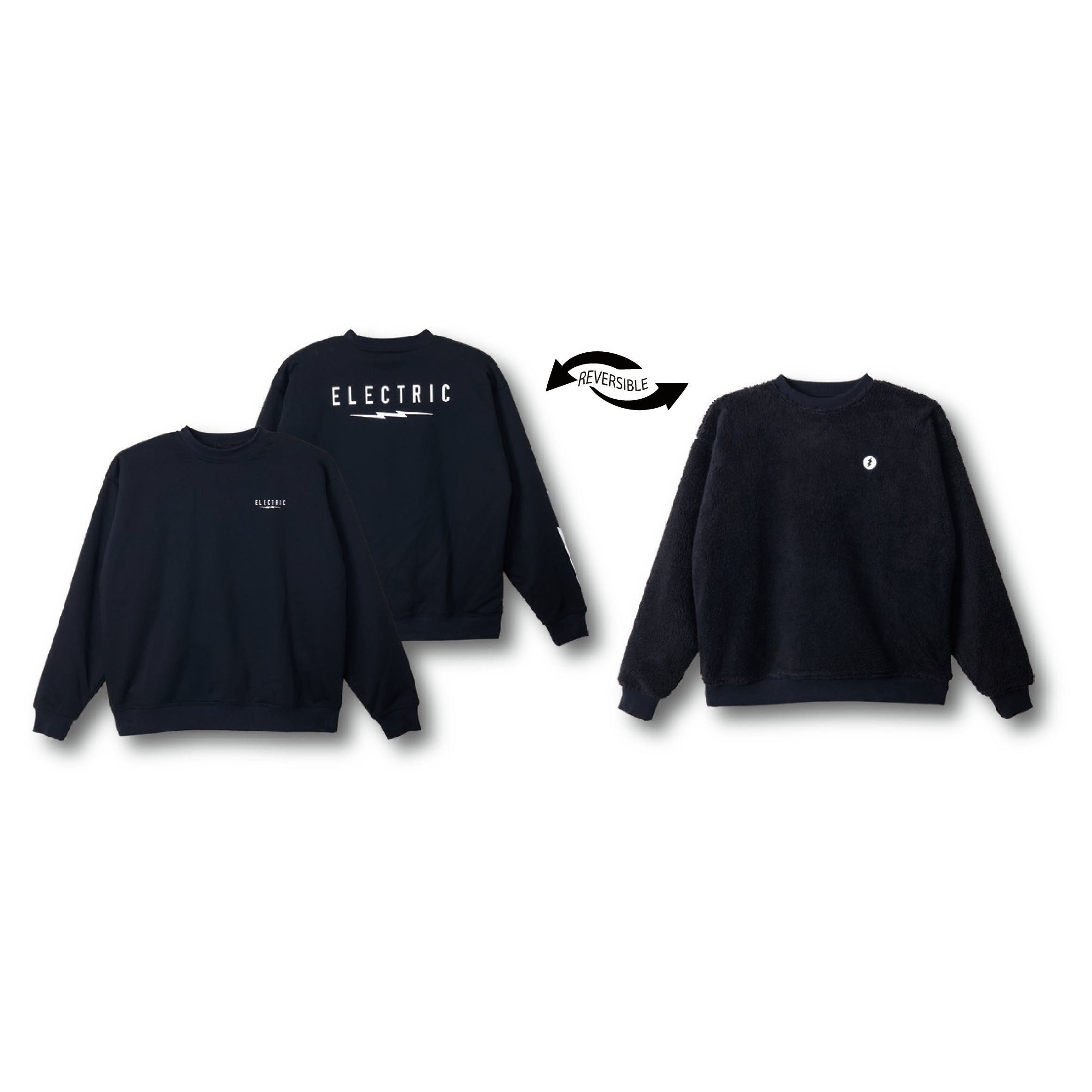 スノーボード アパレル エレクトリック ELECTRIC UNDERVOLT RIVERSIBLE CREW BLACK 25-26 送料無料 日本正規品 予約商品 店頭受け取り可能