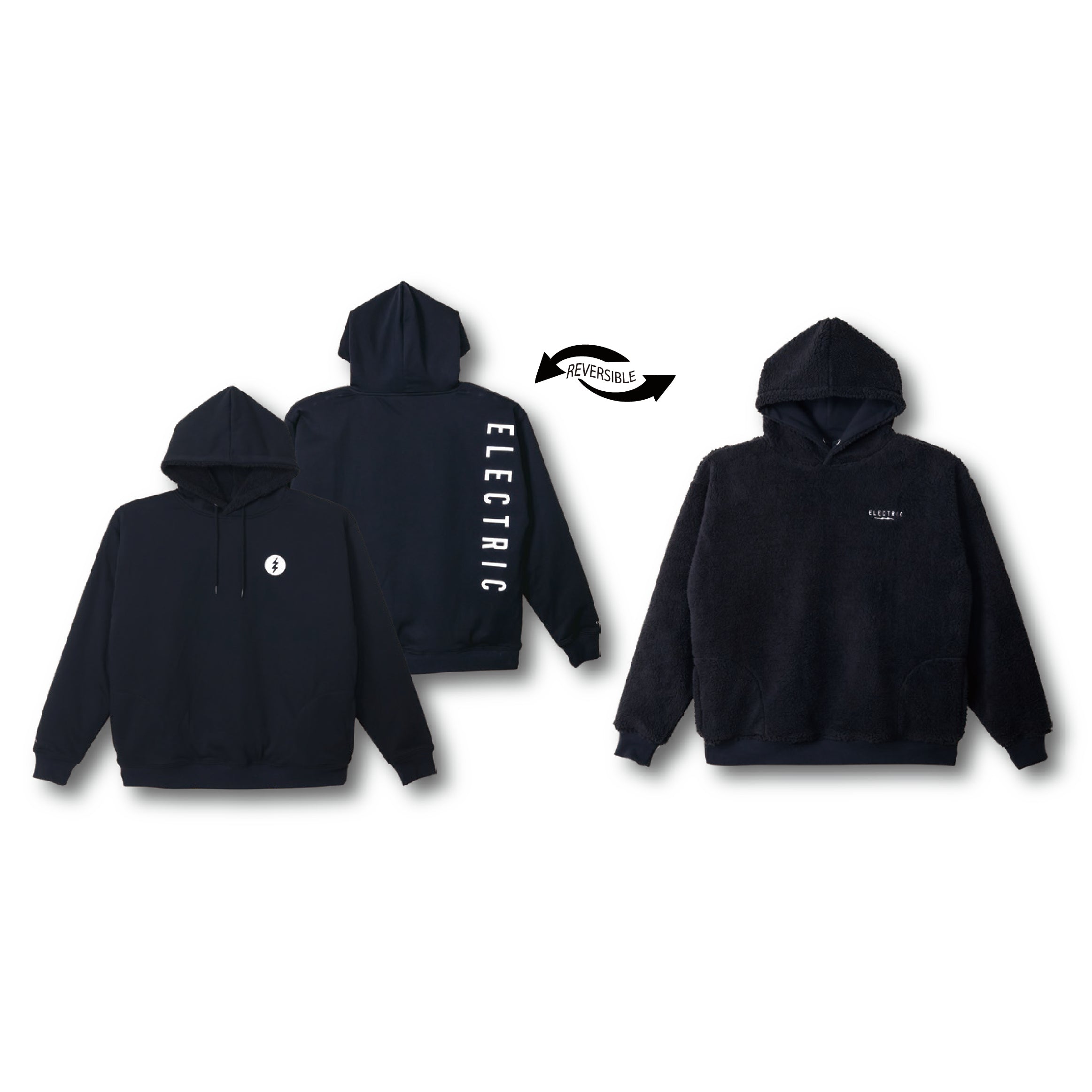 スノーボード アパレル エレクトリック ELECTRIC ICON LOGO RIVERSIBLE HOOD BLACK 25-26 送料無料 日本正規品 予約商品 店頭受け取り可能