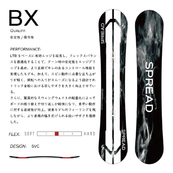 SPREAD スノーボード スプレッド BX SVC 26-27 板 日本正規品