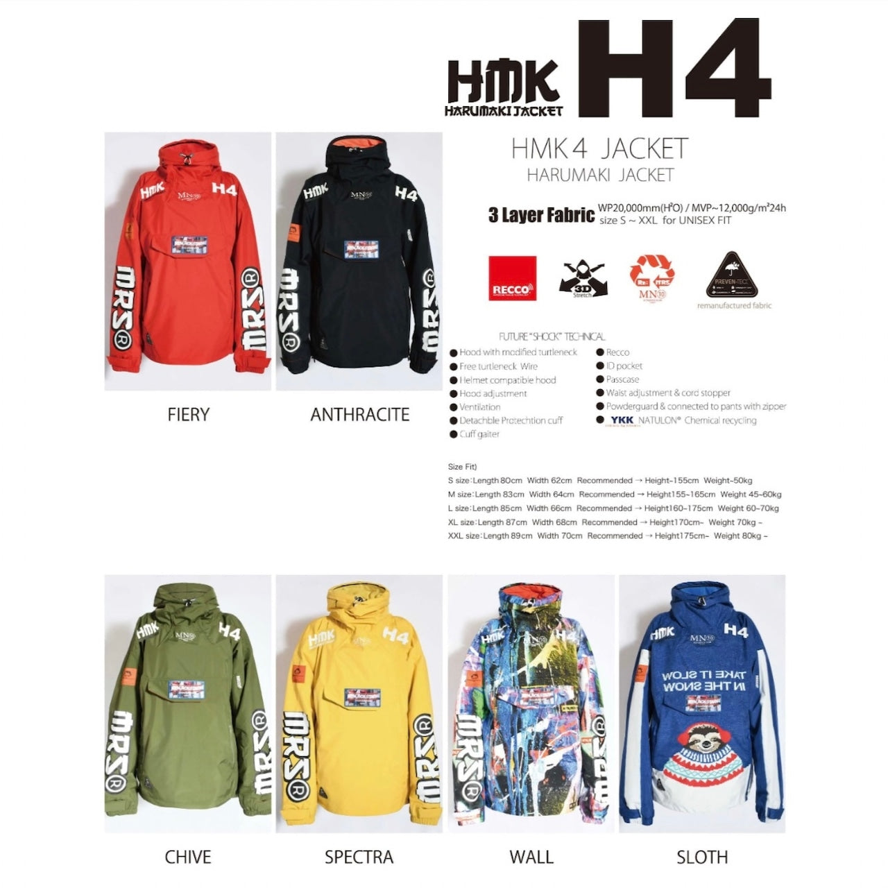 スノーボード ウェア マウンテン ロック スター MTN ROCK STAR HMK 4 JACKET 送料無料 日本正規品 予約商品 店頭受け取り可能