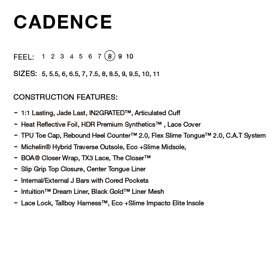RIDE ブーツ CADENCE BLACK 26-27 スノーボードブーツ 日本正規品