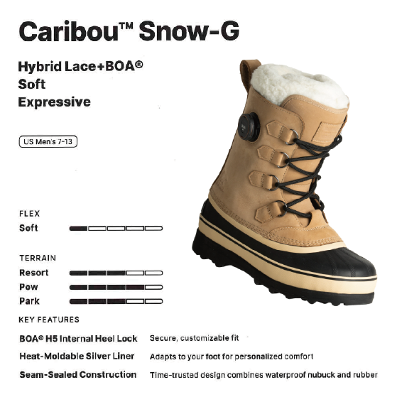 NIDECKER ブーツ NIDECKER X SOREL CARIBOU BUFF 26-27 スノーボードブーツ 日本正規品