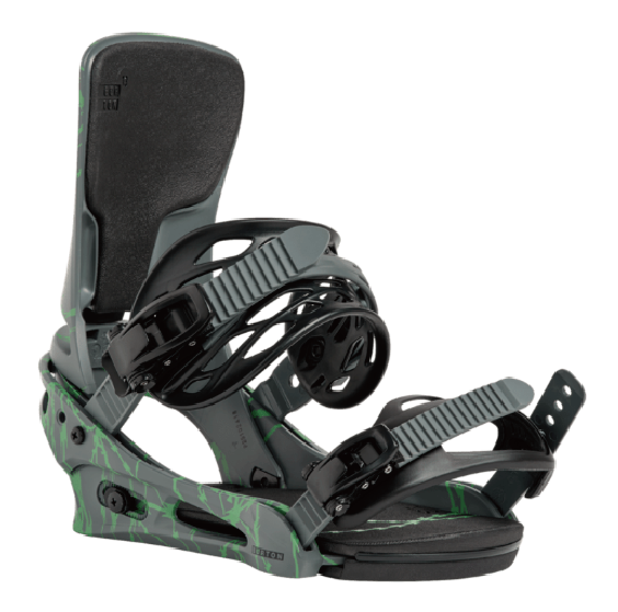 BURTON ビンディング バートン Men's Cartel Re:Flex Gray/Green Voltage 1053917E7W 26-27 バインディング 日本正規品