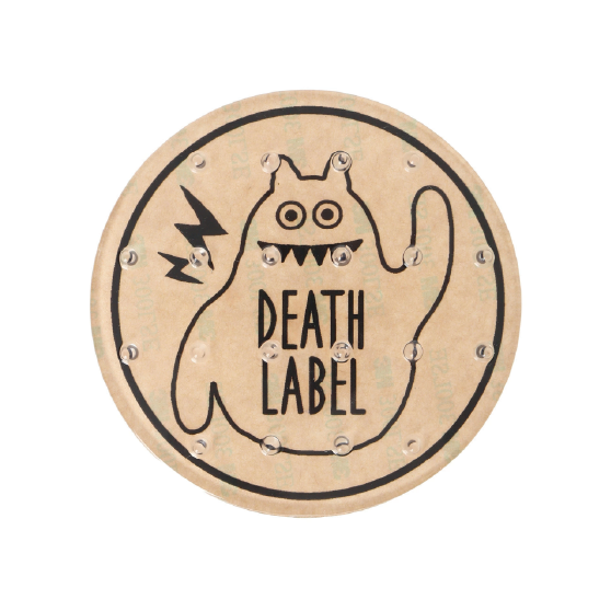 DEATH LABEL デスレーベル CIRCLE PAD MONSTER STOMP PAD 25-26 スノーボード アクセサリー CLEAR/BLK