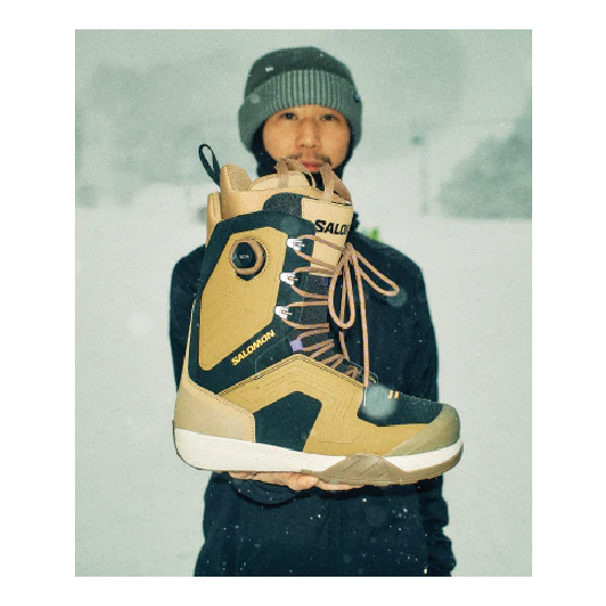 スノーボード ブーツ サロモン SALOMON DIALOGUE LACE SJ BOA OTTER / BLACK / FIERY RED 25-26 送料無料 日本正規品