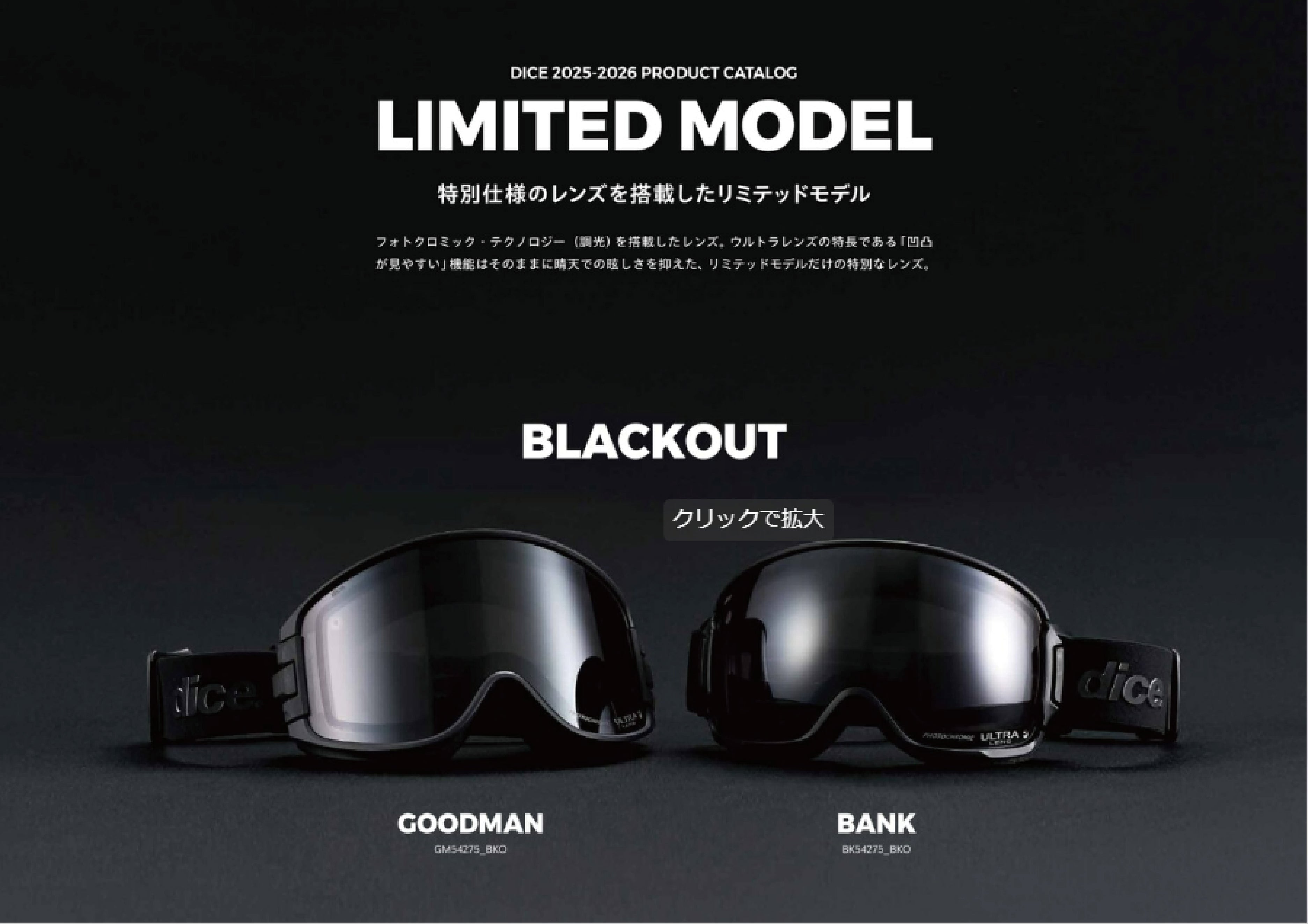 スノーボード ゴーグル ダイス DICE GOODMAN(数量限定) WHO 25-26 送料無料 日本正規品 予約商品 店頭受け取り可能