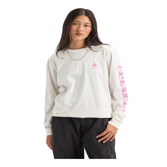 BURTON バートン Men's Elite Long Sleeve T-Shirt Stout White/Shockwave Pink 203921BFDM 26-27 日本正規品