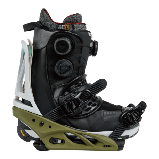 BURTON ビンディング バートン Women's Escapade Re:Flex White/Dried Moss 1054319E9M 26-27 バインディング 日本正規品