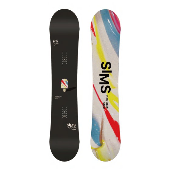 SIMS FLUID 2021-2022年モデル スノーボード SIMS スノーボード シムス FLUID BLACK 26-27 板 日本正規品
