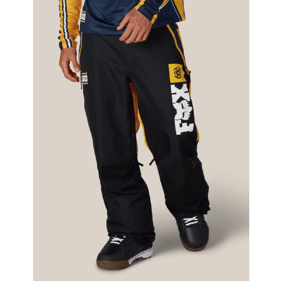 686 ウェア ロクハチロク MENS FOX RACING SPEC SHELL PANT FOX YELLOW COLORBLOCK M6WN273 26-27 スノーボードウェア 日本正規品
