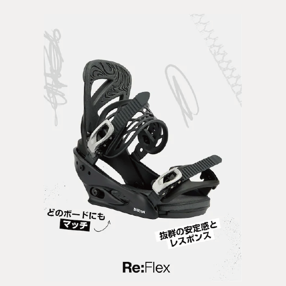 スノーボード バインディング バートン BURTON FREESTYLE Fiesta Red 25-26 送料無料 日本正規品