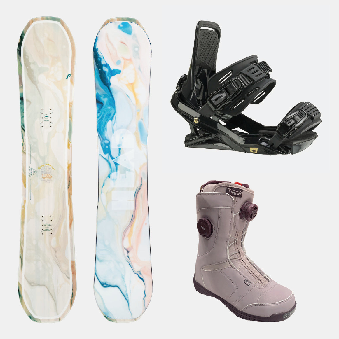 HEAD GIRLS AROUND DCT & FX FAY black & TIARA mauve 3-piece set 25-26