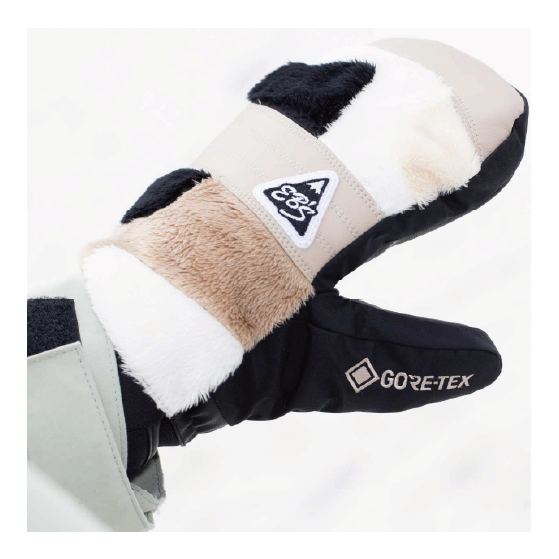 EBS グローブ エビス GORE-TEX EXCLUSIVE WHITE FUR 4600016 26-27 スノーボードグローブ 日本正規品