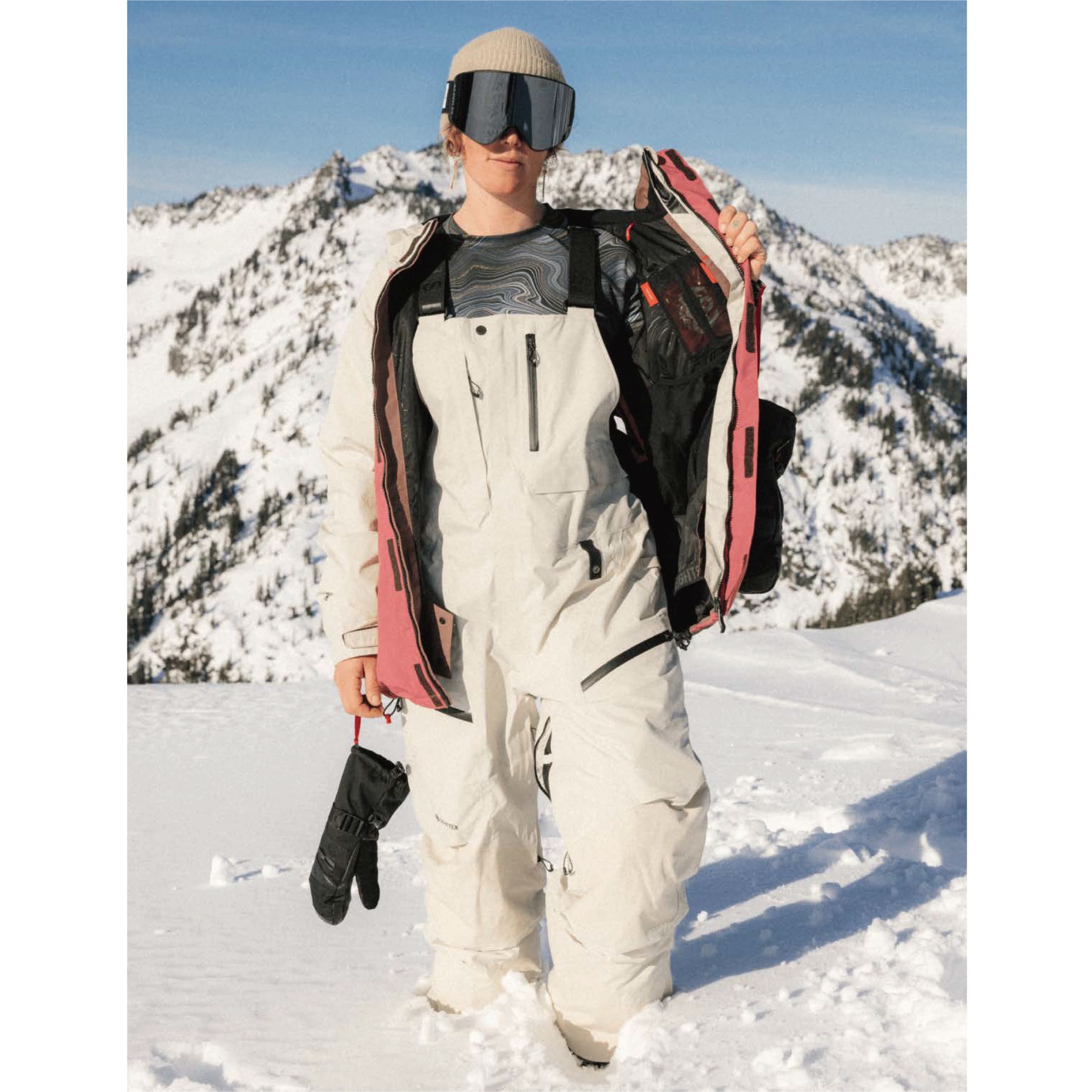 686 ウェア ロクハチロク WOMENS GORE-TEX DISPATCH™ SHELL BIB LIMESTONE M5WN429 26-27 スノーボードウェア 日本正規品