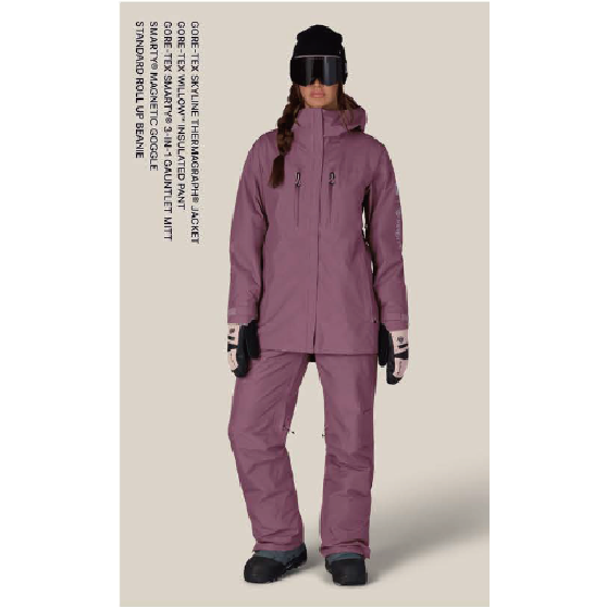 686 ウェア ロクハチロク WOMENS GORE-TEX SKYLINE™ THERMAGRAPH® JACKET BLACK PLUM M5WN334 26-27 スノーボードウェア 日本正規品