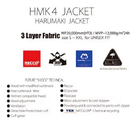 MTN,ROCK STAR ウェア マウンテン ロックスター H 4 JACKET ( 3layer fabric ) 26-27 スノーボードウェア 日本正規品