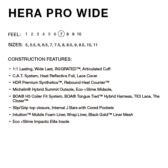 RIDE ブーツ HERA PRO WIDE BLACK 26-27 スノーボードブーツ 日本正規品