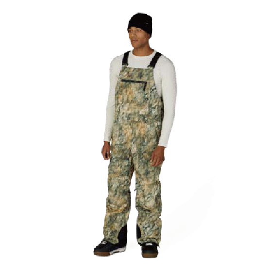 686 ウェア ロクハチロク MENS HOT LAP™ INSULATED BIB KHAKI GRUNGE M5WN251 26-27 スノーボードウェア 日本正規品
