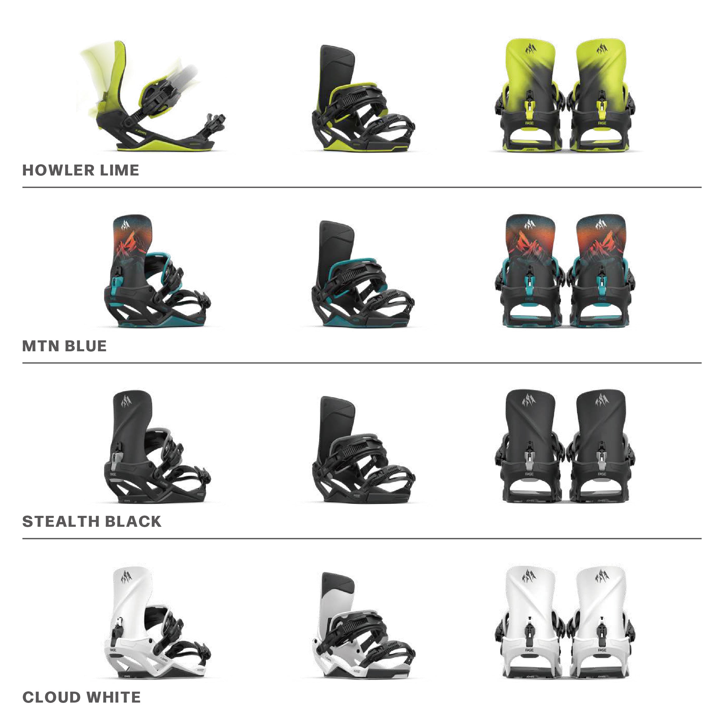 スノーボード ビンディング JONES M's Mercury Fase Stealth Black 25-26 送料無料 日本正規品