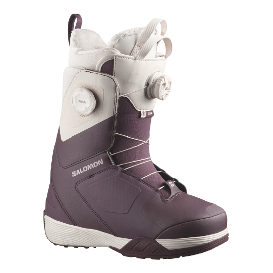 SALOMON ブーツ KIANA DUAL BOA Huckleberry/Dawn Pink/Almond Milk