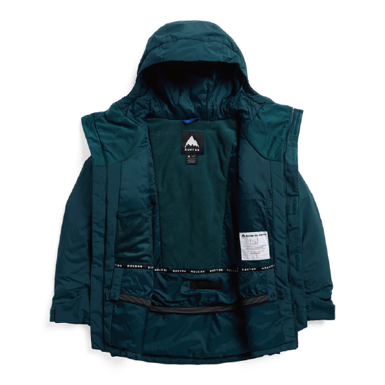 BURTON ウェア バートン Kids' Ascutney 2L Jacket Deep Emerald 2431210AH5 26-27 スノーボードウェア 日本正規品