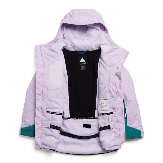 BURTON ウェア バートン Kids' Ascutney 2L Jacket Moondust Purple/Pacific Teal 2431210E8L 26-27 スノーボードウェア 日本正規品