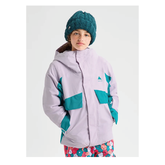 BURTON ウェア バートン Kids' Ascutney 2L Jacket Moondust Purple/Pacific Teal 2431210E8L 26-27 スノーボードウェア 日本正規品