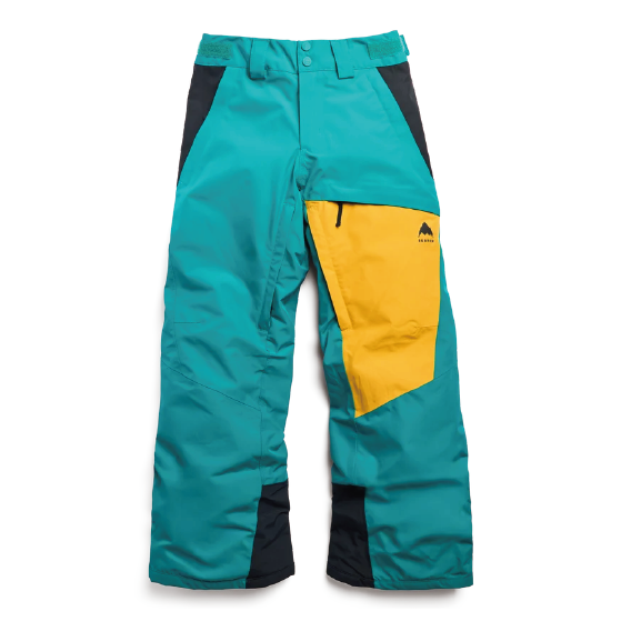 BURTON ウェア バートン Kids' GORE-TEX Shell Pants Pacific Teal/Goldenrod/True Black 2432610FAA 26-27 スノーボードウェア 日本正規品