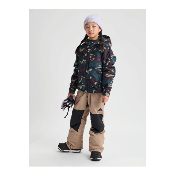 BURTON ウェア バートン Kids' Burton Hillslope 2L Jacket Seersucker Camo 2431310E0E 26-27 スノーボードウェア 日本正規品