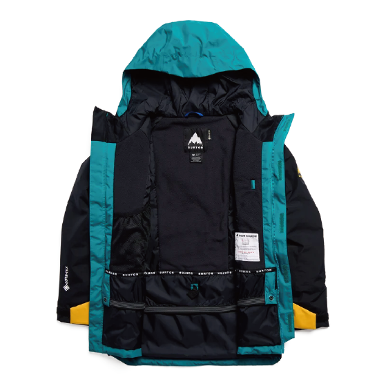 BURTON ウェア バートン Kids' Powline GORE-TEX 2L Jacket Pacific Teal/Goldenrod/True Black 2336512FAA 26-27 スノーボードウェア 日本正規品