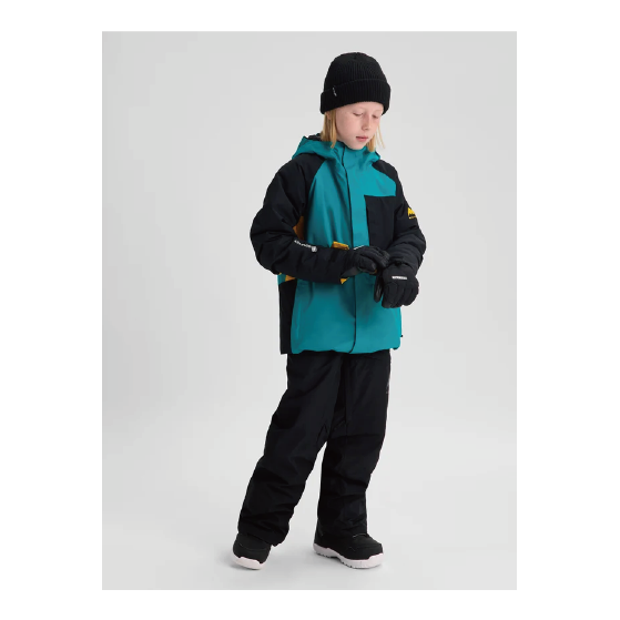 BURTON ウェア バートン Kids' Powline GORE-TEX 2L Jacket Pacific Teal/Goldenrod/True Black 2336512FAA 26-27 スノーボードウェア 日本正規品