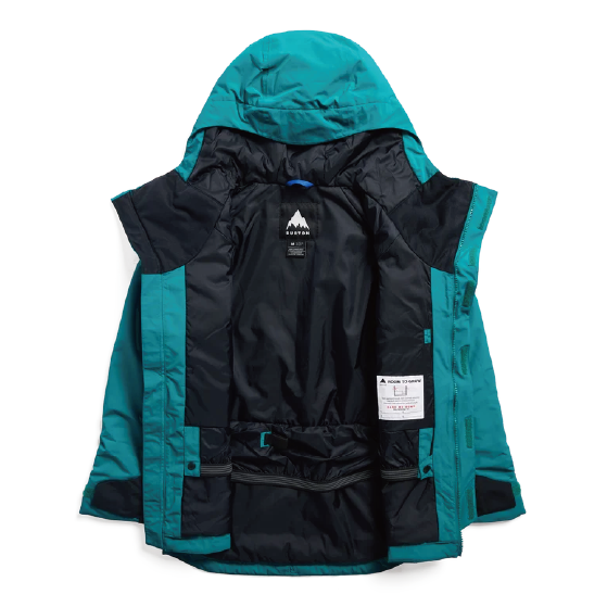 BURTON ウェア バートン Kids' Skimmer 2L Jacket Pacific Teal/True Black 2431510E6N 26-27 スノーボードウェア 日本正規品