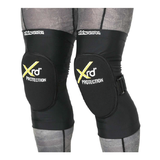 EBS エビス KNEE PAD XRD BLACK 4600133 26-27 日本正規品