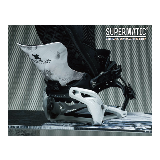 BENTMETAL SUPERMATIC ビンディング LIGHTNING SUPERMATIC BLACK 20232426181* 26-27 バインディング 日本正規品