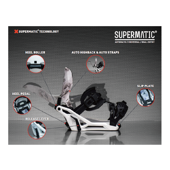 BENTMETAL SUPERMATIC ビンディング LIGHTNING SUPERMATIC BLACK 20232426181* 26-27 バインディング 日本正規品